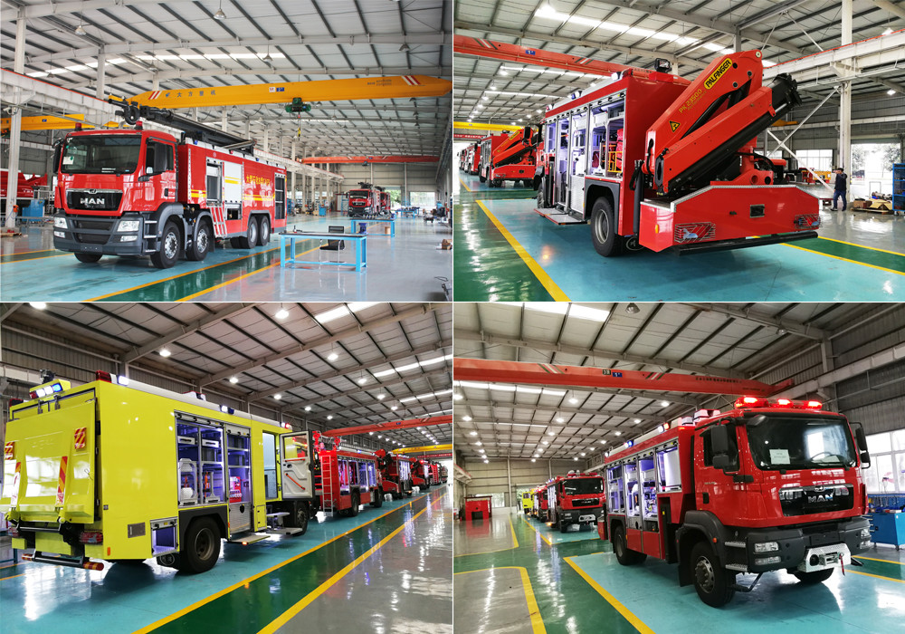 Sichuan Chuanxiao Fire Trucks Manufacturing Co., Ltd. 공장 생산 라인