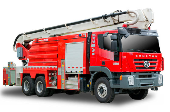 6000L 물 &amp; 거품과 32m SAIC-IVECO 거품 타워 공중 화재 트럭